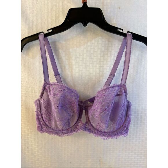 Wacoal purple lace wire bra 36C #851155 - Picture 2 of 5